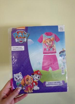 Пляжный костюм/ купальник для девочки paw patrol от немецкого бренда детской одежды lupilu6 фото