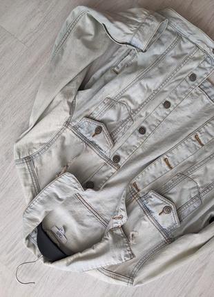 Стильная оверсайз джинсовка джинсовая куртка ovs9 фото