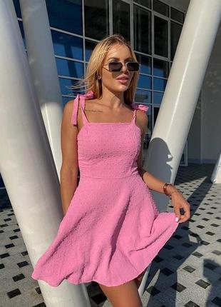 Платье розовое летнее 2