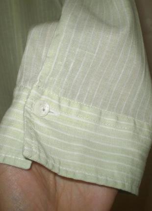 Женская льняная рубашка saint james uk 14 48р. l , с хлопком6 фото