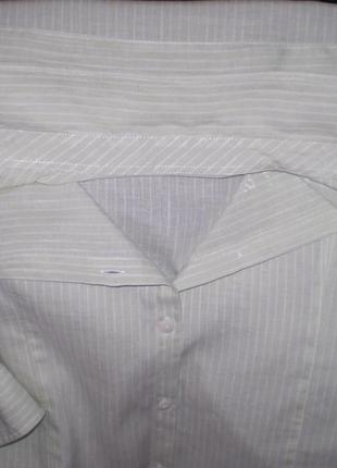 Женская льняная рубашка saint james uk 14 48р. l , с хлопком10 фото