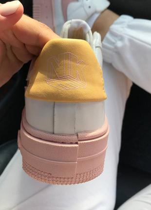 Nike air force pixel pink yellow 💛, женские кроссовки найк6 фото