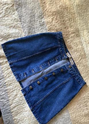 Primark denim co спідниця джинсова на ґудзиках4 фото