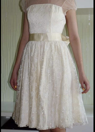 Платье шёлк и французское кружимо