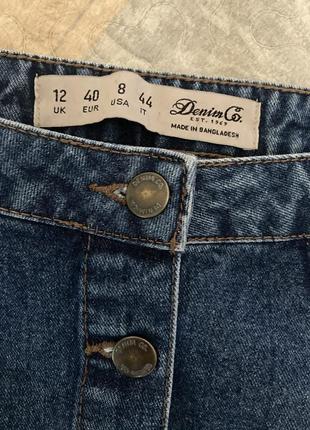 Primark denim co спідниця джинсова на ґудзиках7 фото