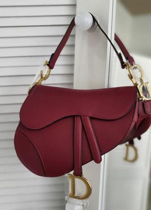 Сумка сідло шкіра бренд бордо червона синя блакитна чорна