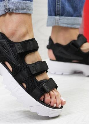 Женские босоножки fila disruptor sandal черно-белые 37-38 размер3 фото