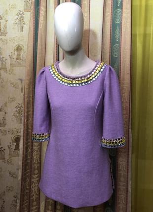 Теплый кардиган платье туника. винтаж. vintage stories