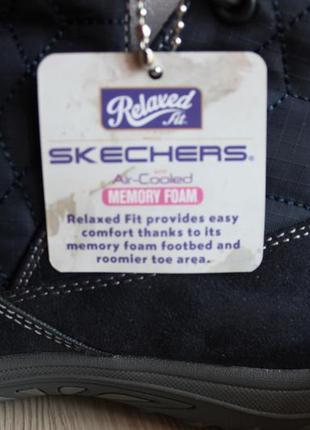 Короткі стьобані демісезонні чоботи skechers memory foam. оригінал з сша7 фото