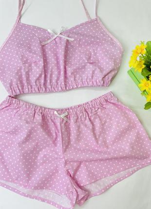 Домашний хлопковый комплект. пижама хлопковая. размер s.2 фото