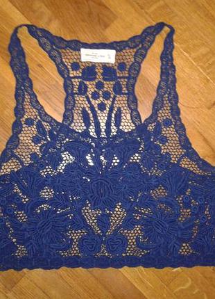 Стильна фірмова ажурна блузочка abercrombie&fitch m-l p.