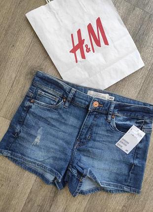 Шорты h&m пот 36 поб 44, длина 26