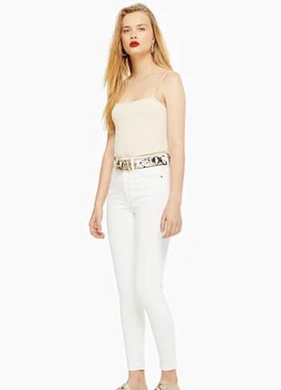 Сіро-білі джинси прямого крою з високою посадкою від topshop в ідеальному стані розмір xs1 фото