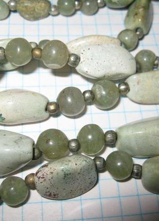 .бусы. ожерелье времен ссср. натуральный камень.