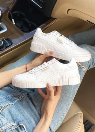 Кроссовки /кеды puma cali white5 фото