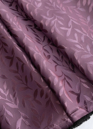Порт'єрна тканина для штор жаккард фіолетового кольору з малюнком5 фото