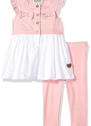 Костюм juicy couture туника и лосины на девочку 18 месяцев хлопок