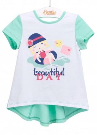 Футболка на дівчинку фб 631 бембі р. 80,86