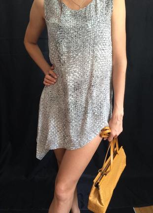 Блуза удлинённая из натурального шёлка karen by simonsen