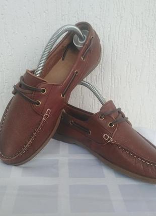 Туфли,мокасини,топсайдери,кожанние chatham with sole spring р37.5