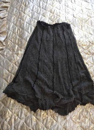 Тепла спідниця, піт 37см,гумка тягнеться, побіди 57см,довжина попереду 83см,сзади91см 3