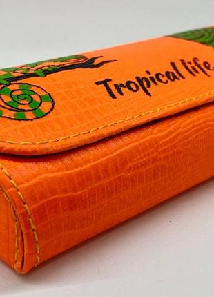 Футляр для окулярів на магніті, оранж неон