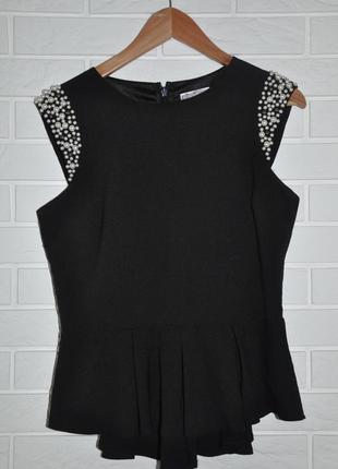 Шикарний топ, блузка lipsy з перлами