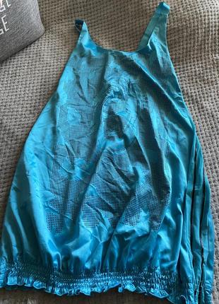 Голубе літнє спортивне плаття туніка