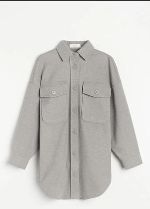 Куртка-рубашка из трикотажа с саржевым плетением2 фото