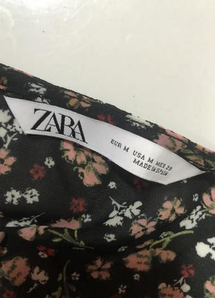 Шикарная легкая блуза zara в цветочный принт2 фото