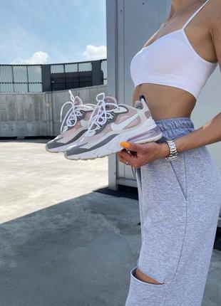 Nike react 270 pink grey кроссовки найк  наложенный платёж купить6 фото