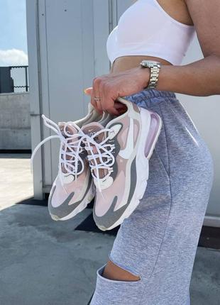 Nike react 270 pink grey кроссовки найк  наложенный платёж купить4 фото