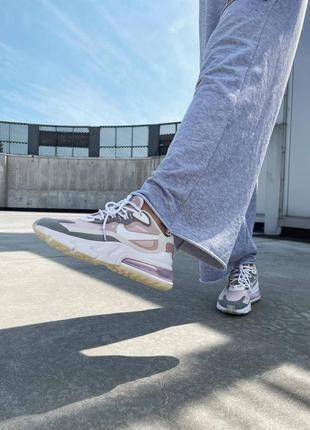 Nike react 270 grey pink кросівки найк післяплата купити8 фото