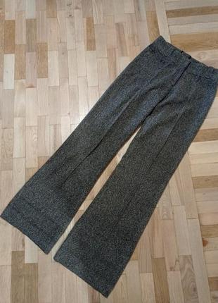 Классические брюки, цвет серый меланж, акрил, хлопок, размер 36(с-м)
