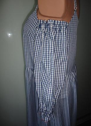 Плаття - сарафан довге з вишивкою з 100% бавовни6 фото