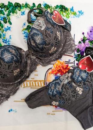 Комплект білизни з вишивкою ancona lingerie італія