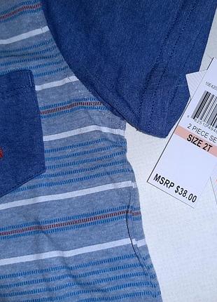 Костюм 2ка шорты футболка kids heardquarters на мальчика 2 года