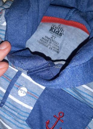 Костюм 2ка шорты футболка kids heardquarters на мальчика 2 года