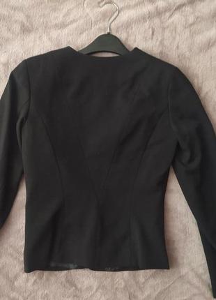 Пиджак черный приталенный h&m2 фото