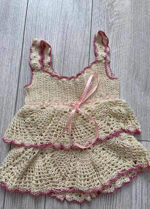 Сарафан вязаный