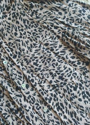 Вискозная рубашка в анималистической принт от george2 фото