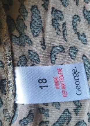 Вискозная рубашка в анималистической принт от george3 фото