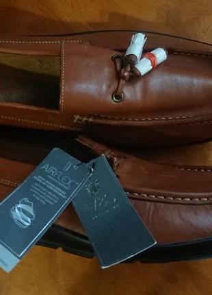 Брендові фірмові англійські шкіряні туфлі мокасини marks&spencer,нові з бірками.2 фото