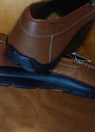 Брендові фірмові англійські шкіряні туфлі мокасини marks&spencer,нові з бірками.8 фото