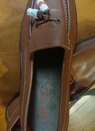 Брендові фірмові англійські шкіряні туфлі мокасини marks&spencer,нові з бірками.3 фото