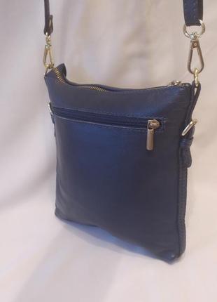Женская сумка кросс-боди borse in pelle натуральная кожа4 фото