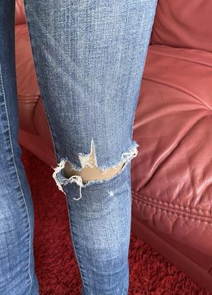 Super skinny 💙джинсы скинии//джинсы с потёртостями2 фото
