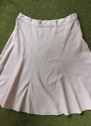 Спідниця льон міді річна