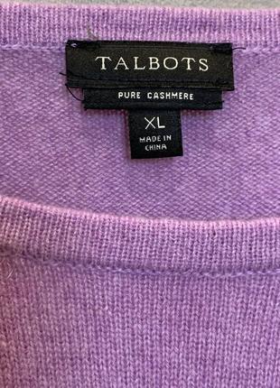 Кашемировый свитер джемпер бренда talbots, 100% кашемир, размер l-xl.2 фото