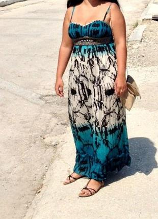 Платье -сарафан в пол